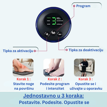 Maser za stopala IKEROS™ Borite se s bolovima u stopalima, oteklinama, ukočenošću ili trnjenjem?