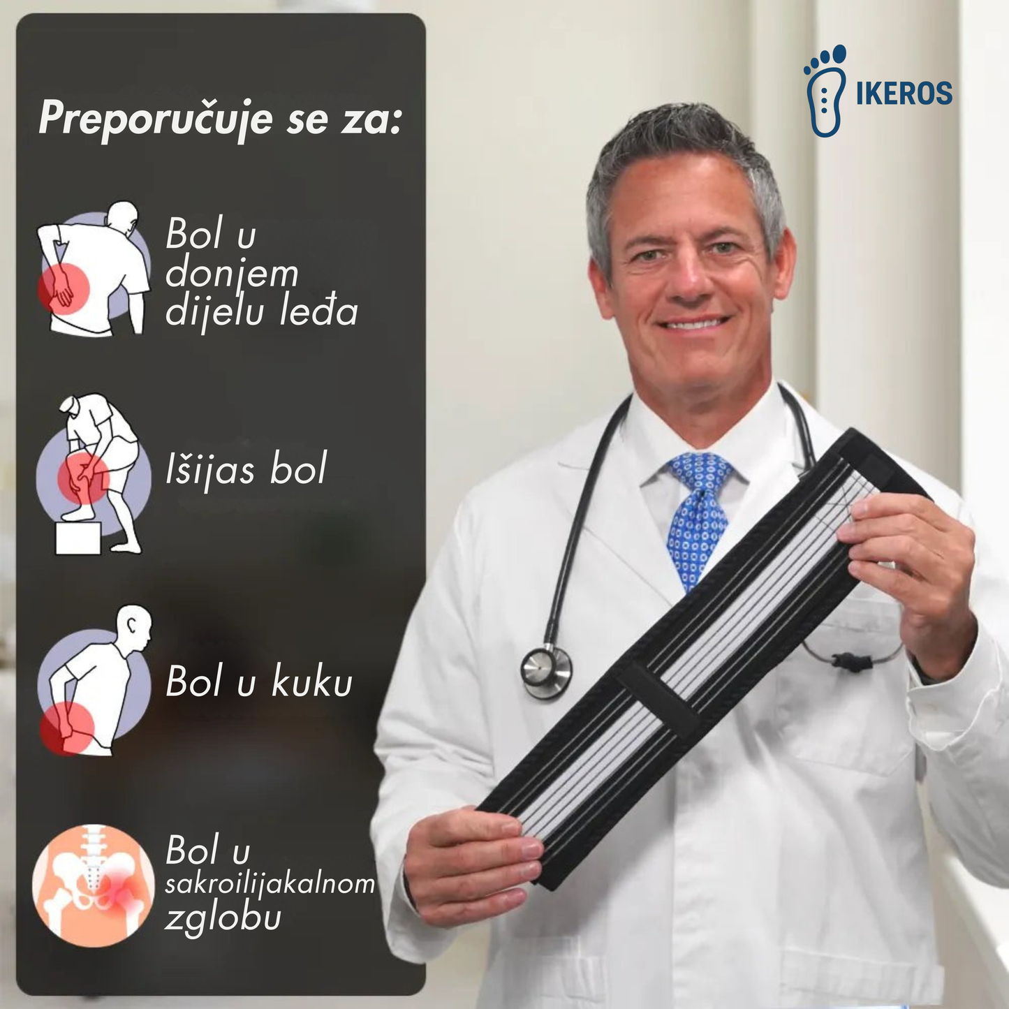 Ortopedski Pojas IKEROS™ Patite li od išijasa ili bolova u leđima?